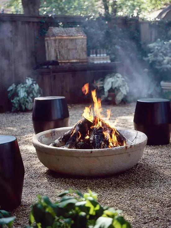 concrete Backyard Fire Pit