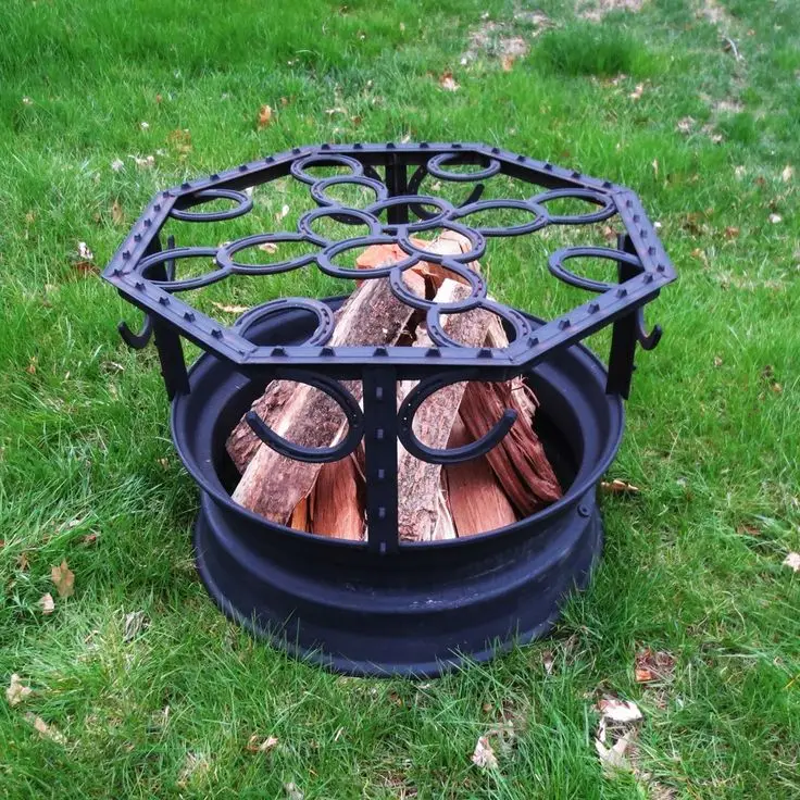western horse shoe Fire Pit
