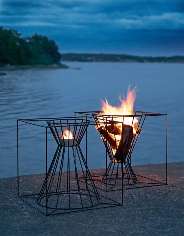 wire basket Fire Pit