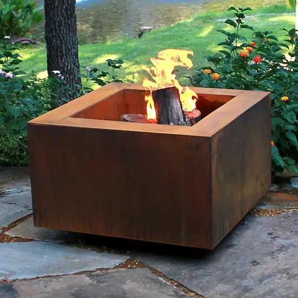 rusted steel Fire Pit