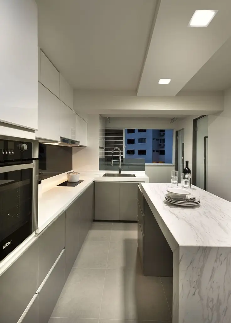 sleek and modern kitchen design