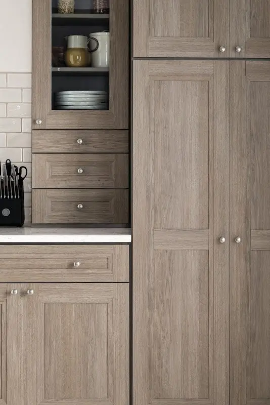 bare wood kitchen cabinets