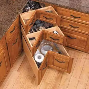rustic kitchen cabinet corner drawers