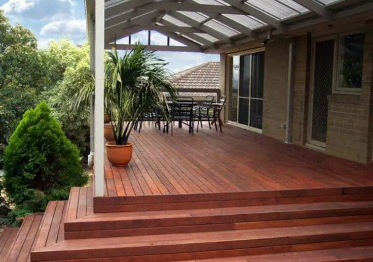 rustic modern verandah