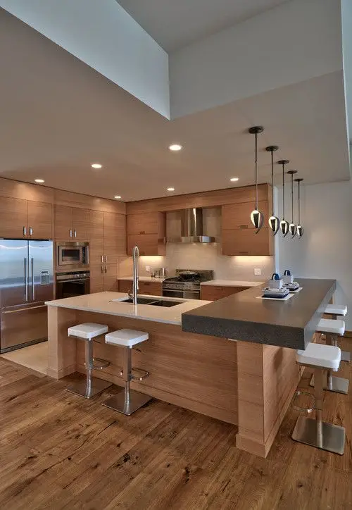 contemporary rustic kitchen