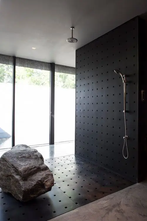 modern masculine bathroom