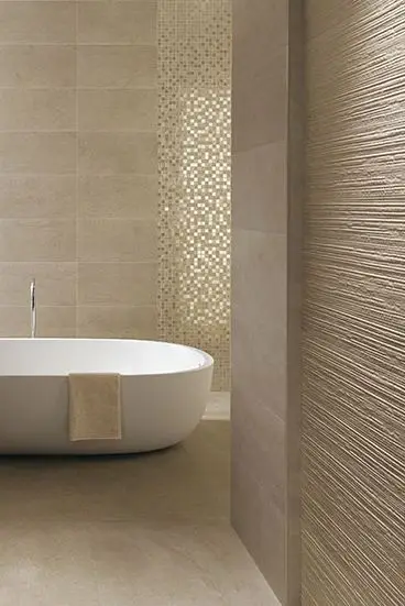 beige monochromatic bathroom