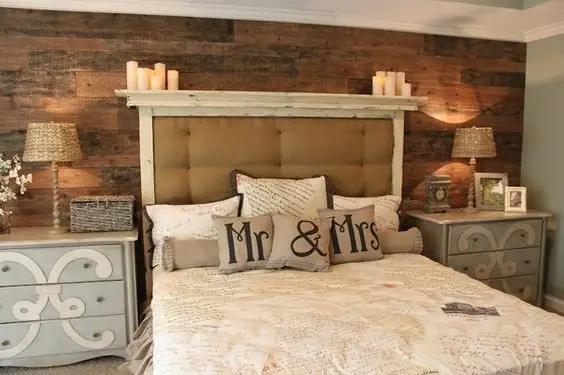 rustic master bedroom