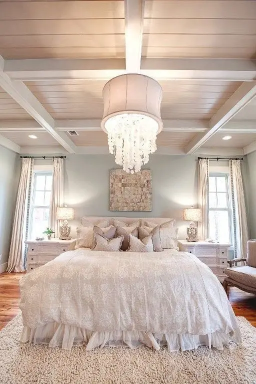 elegant white bedroom