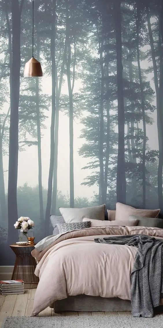woodlands bedroom murals