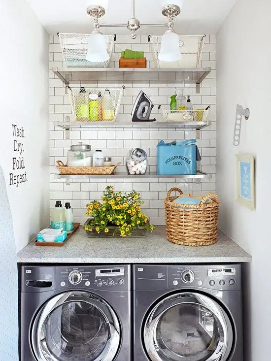 small laundry room