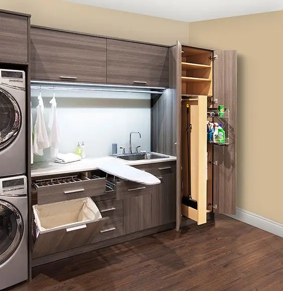 modern wall laundry unit