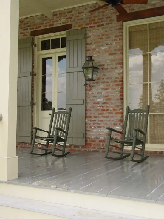 farmhouse verandah with rockers