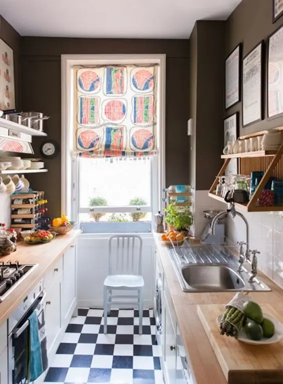 small galley kitchen