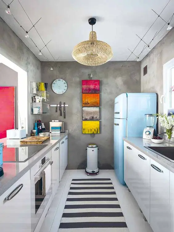 modern galley kitchen
