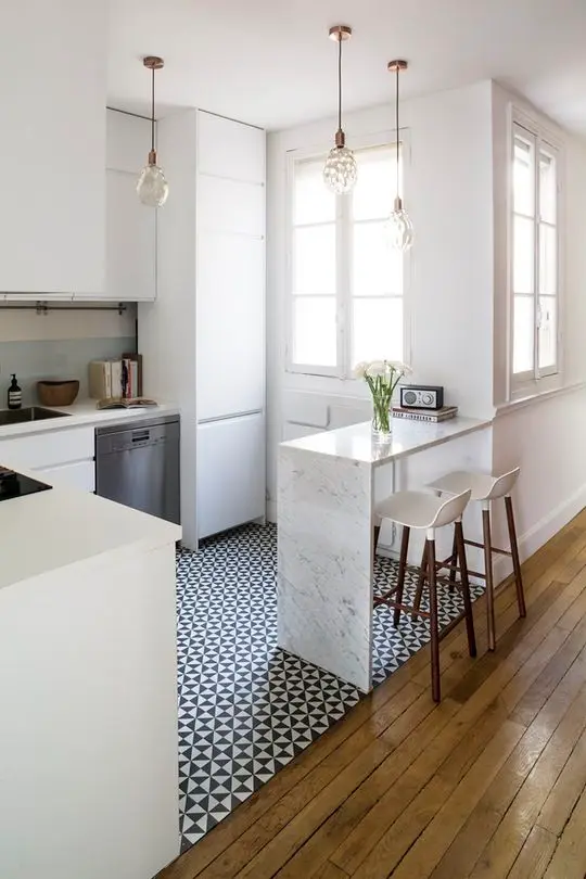 chic apartment kitchen