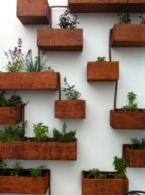 wood box planters