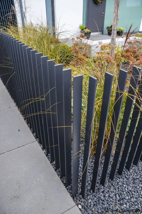 free-standing iron fence
