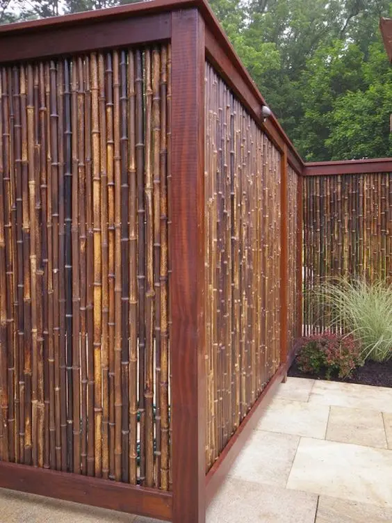 bamboo privacy fence
