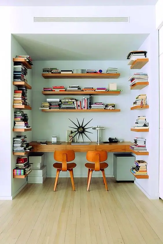 modern study nook