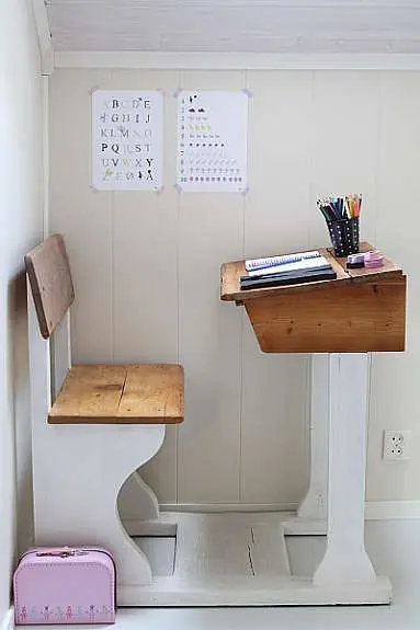 old school desk