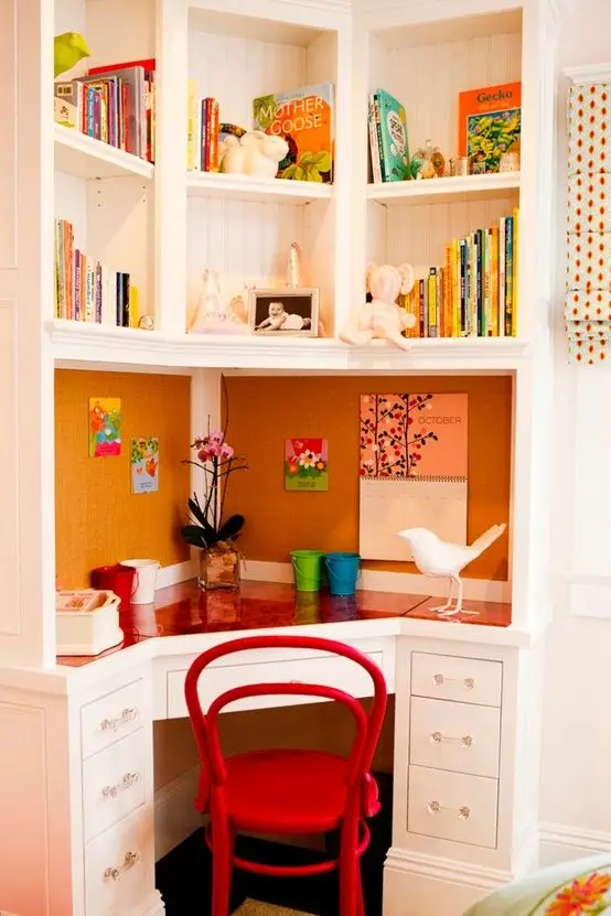 corner study nook