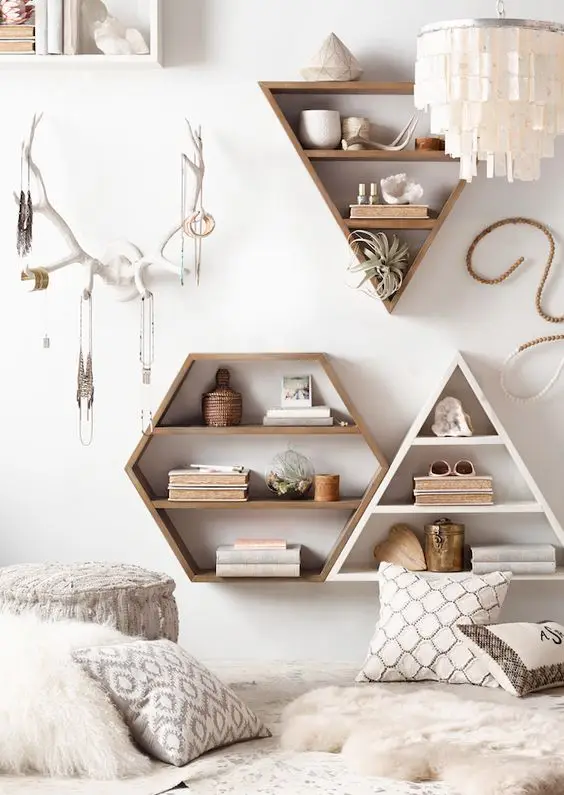trendy wall shelves
