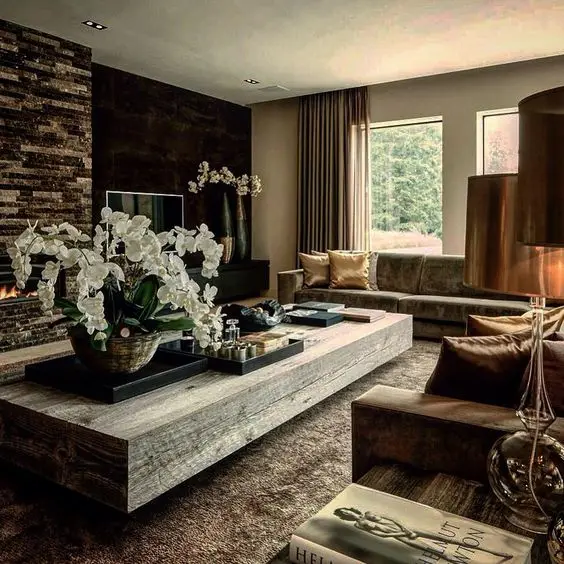 rustic country living room