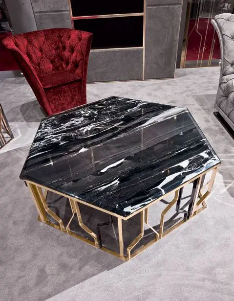 marble topped coffee table