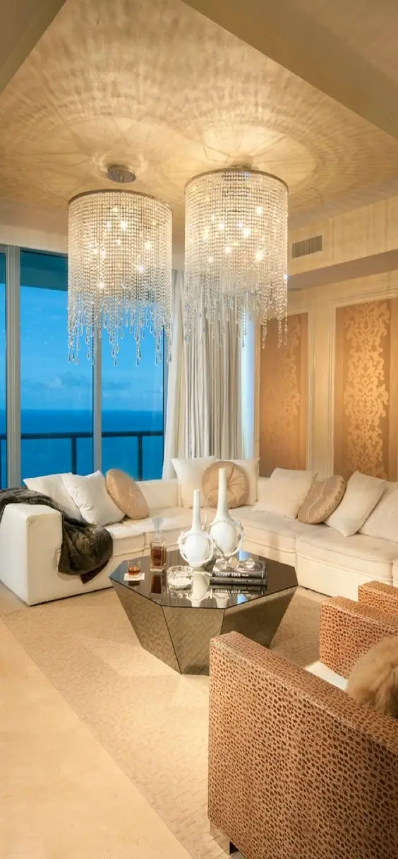 opulent living room