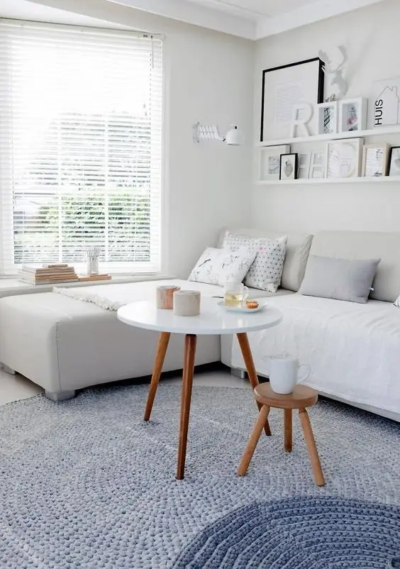 small white living room