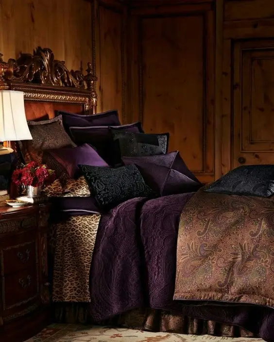 rich bohemian bedroom