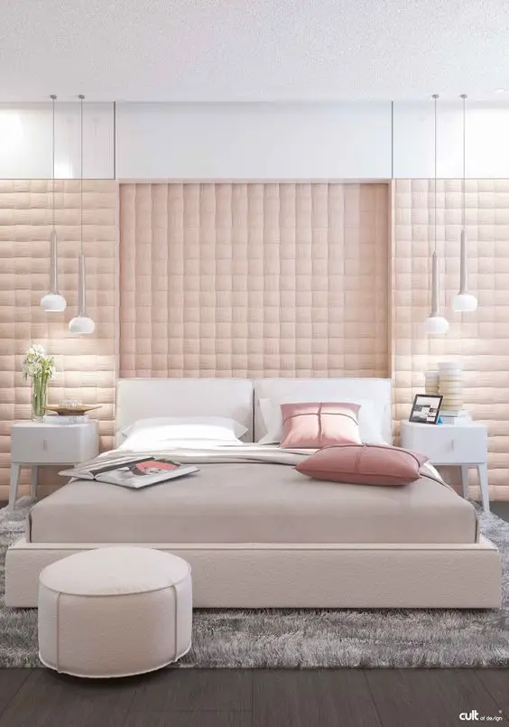 luxurious pink bedroom