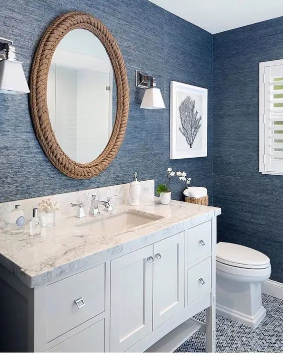 seascape themed bathroom