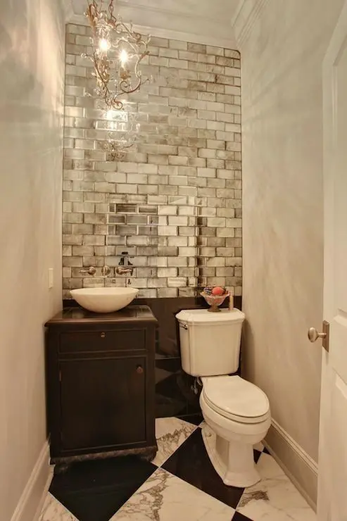 upscale powder room