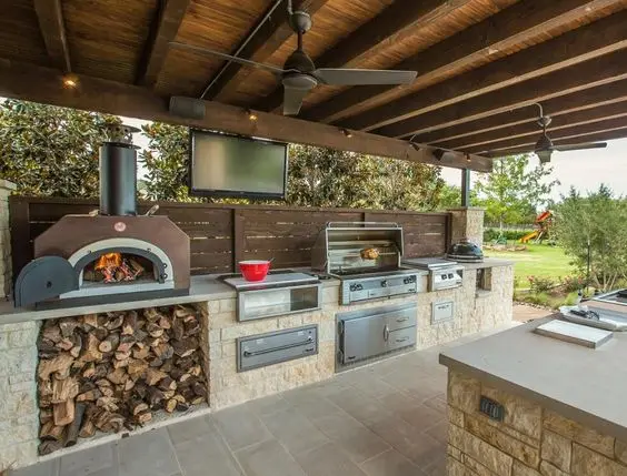 country outdoor kitchen