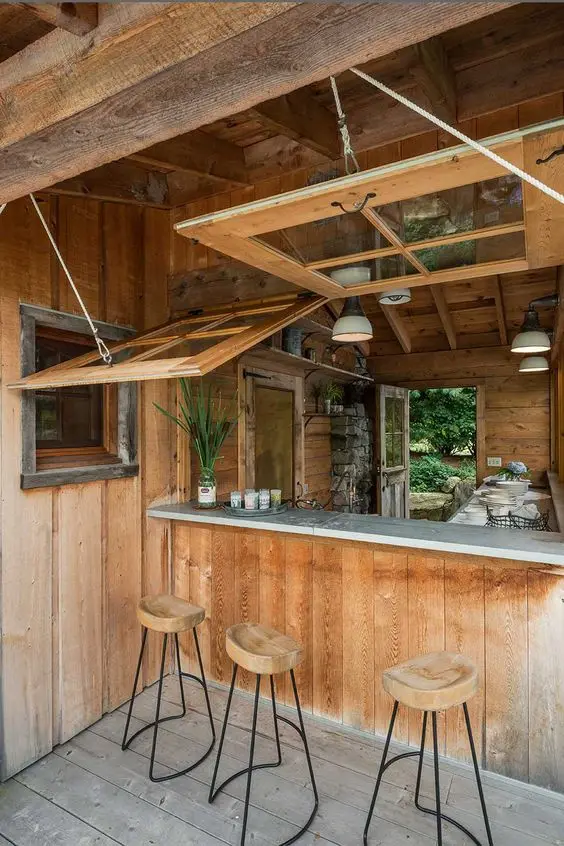 kiosk outdoor kitchen