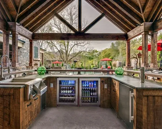outdoor kitchen pavilion
