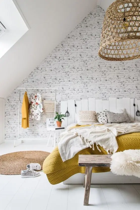 rustic loft bedroom