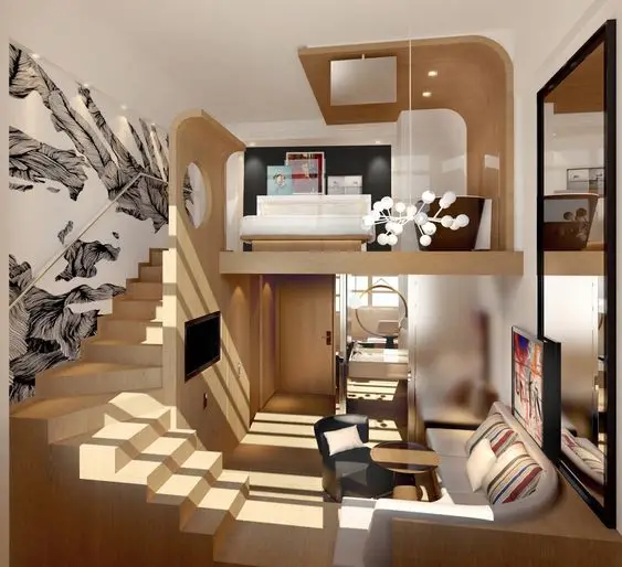 trendy apartment