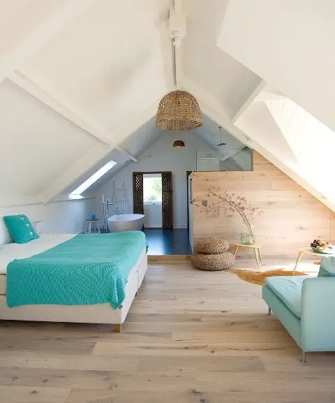 cool attic bedroom