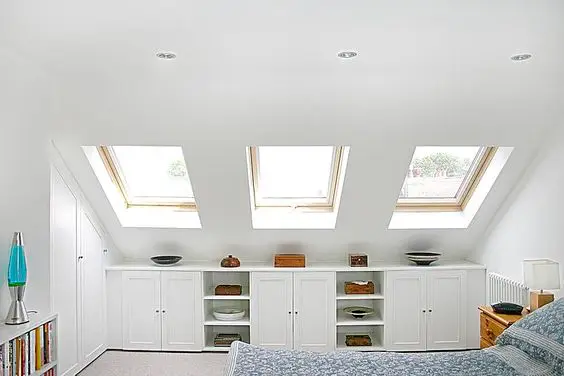 loft bedroom skylights