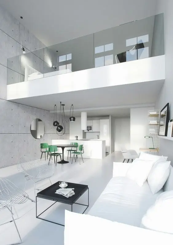 elegant white apartment