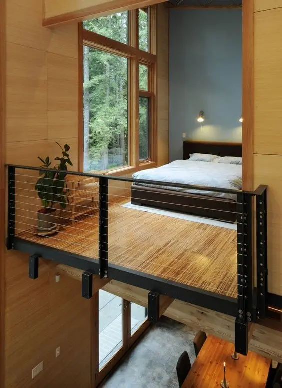 modern balcony bedroom