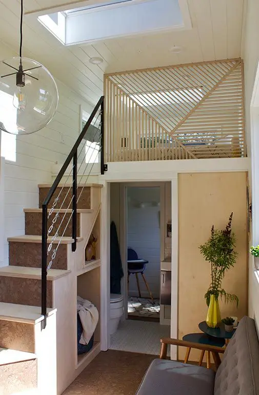 tiny house loft bedroom