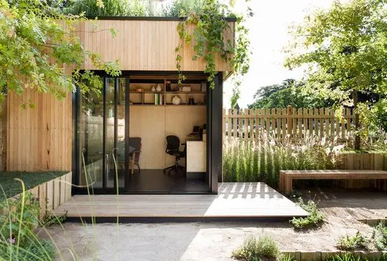 corner garden office