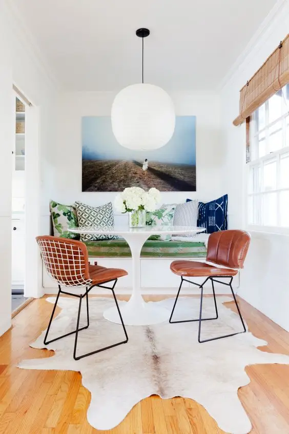 colourful dining room