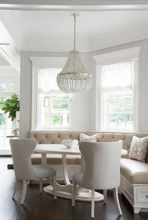 luxurious breakfast corner