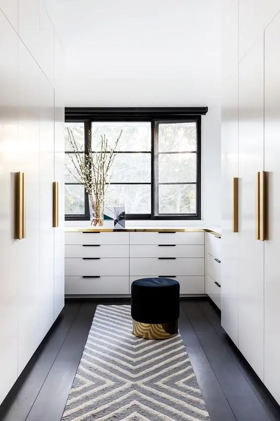 elegant white closet
