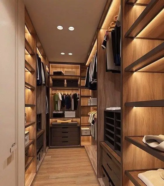 elegant bedroom closet